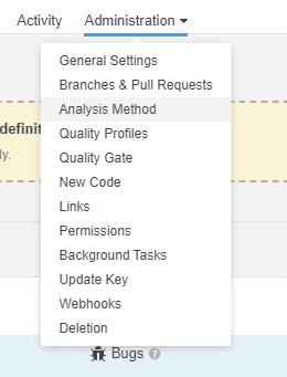 Administration - Analysis Method